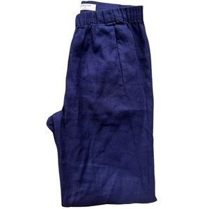 Aritzia Babaton Dexter Trouser/Jogger Linen Navy XS